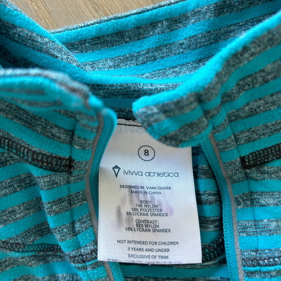Ivivva striped base layer top - Picture 2 of 3
